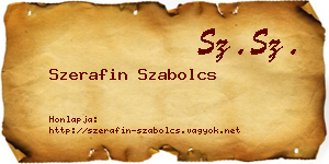 Szerafin Szabolcs névjegykártya